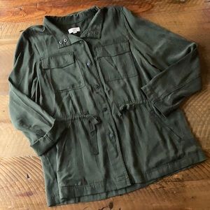 *NWOT* LOFT Outlet Military Style Utility Shirt Jacket, size Large